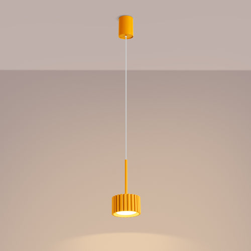 Sollux Lighting Hanglamp AURA 1 geel Gx53 - 10x10x125cm