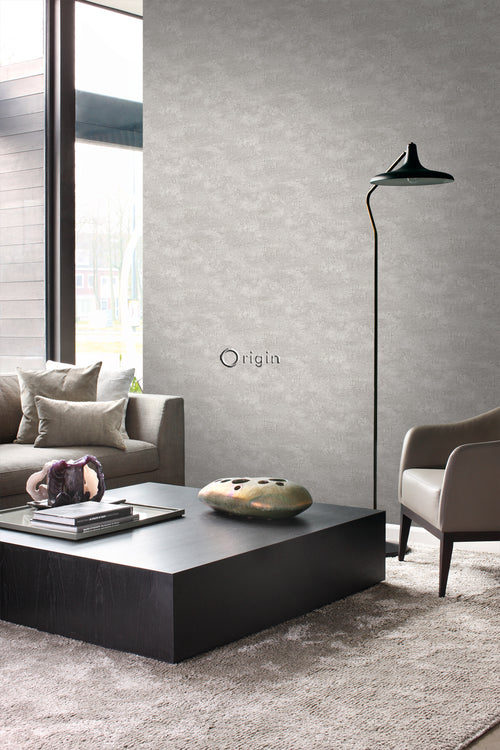 Origin Wallcoverings behang natuursteen met craquelé effect lichtgrijs - 53 cm x 10,05 m - 347565 - vtwonen shop