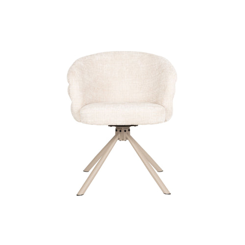 Housecraft Living Marjolein Eetkamerstoelen Armleuning Beige - Set van 2