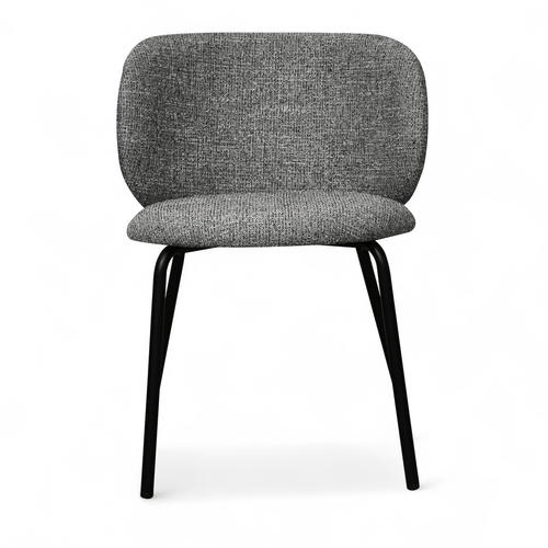 Furnhouse eetkamerstoel Nanna - Grijs - Stof (Bouclé) - Set van 6