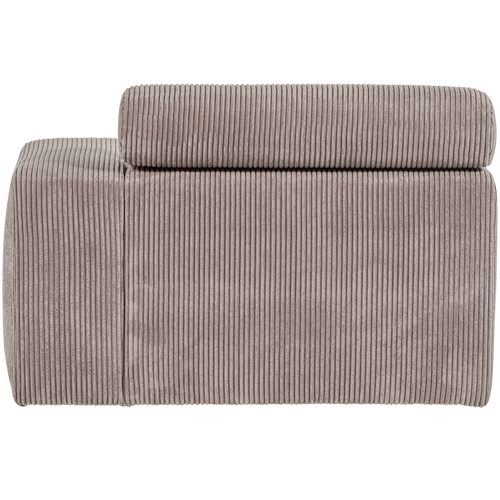WOOOD chaise longue element arm rechts Novi - Ribstof - Zand - 86x109x173 - vtwonen shop