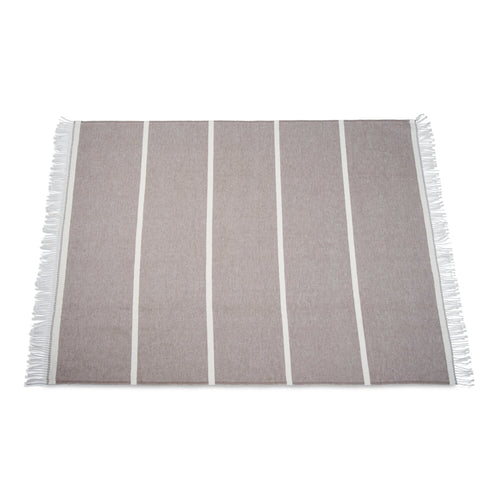 Atmooz plaid Serenity - lichtbruin - 150 x 200 cm
