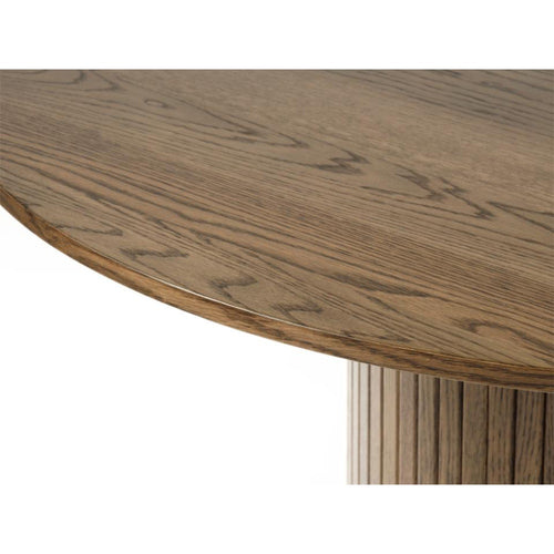 Olivine Lenn houten eettafel gerookt eiken - Ø 120 cm - vtwonen shop