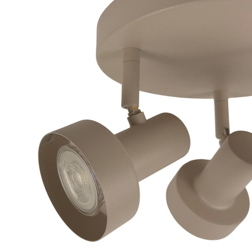 Freelight spot Lunata - 3 lichts - 20  x 15   cm - beige