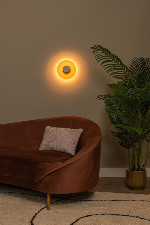 Lucide wandlamp SANTIAGO - Geïntegreerde LED - Amber - vtwonen shop