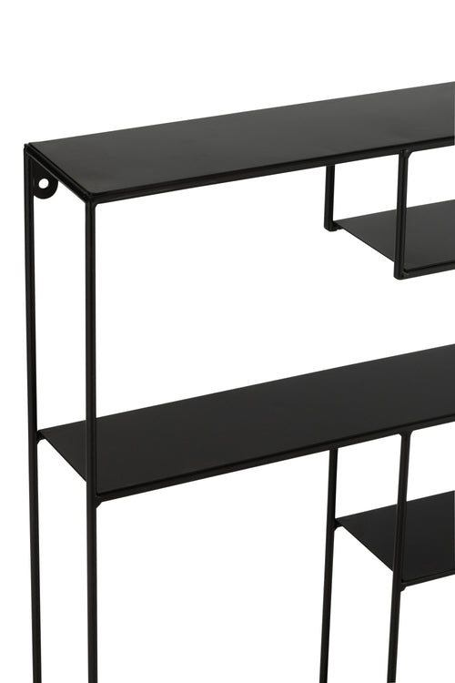 J-Line wandrek Maranta - metaal - zwart - vtwonen shop