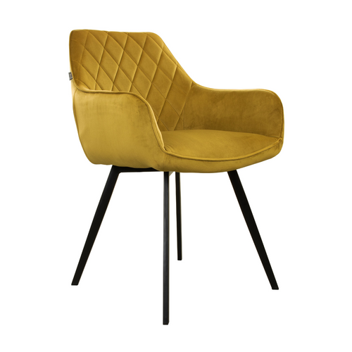 Kick eetkamerstoel Karl Velvet - Goud - vtwonen shop
