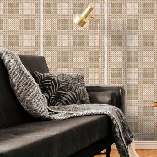 Sanders & Sanders behang ruiten bruin - 53 cm x 10 m - 640516 - vtwonen shop