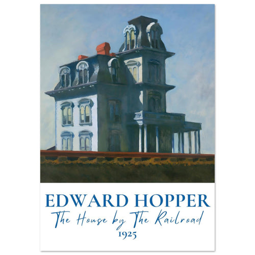 Artfulprints  Edward Hopper - The house by the railroad   poster A4 21x29.7 cm - vtwonen shop
