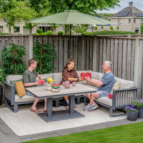 Garden Impressions Gabon loungeset hoek 4-delig rechts - sandstone