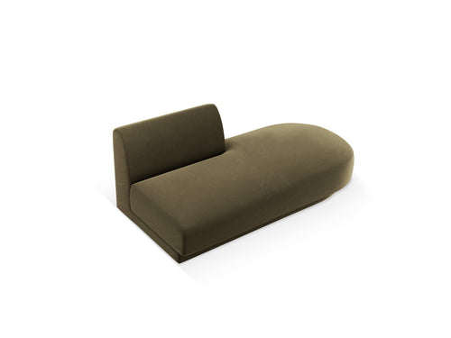 Micadoni - Module "Miley" 2 zitplaatsen, flueel groente - 90x158x70cm