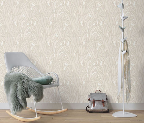 Erismann behang bladeren beige - 53 cm x 10.05 m - 661568 - vtwonen shop