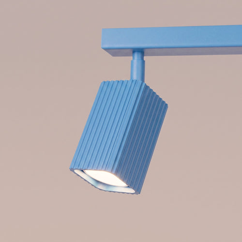 Sollux Lighting Plafondlamp RAYO 2 azuurblauw - 30x6x16,5cm