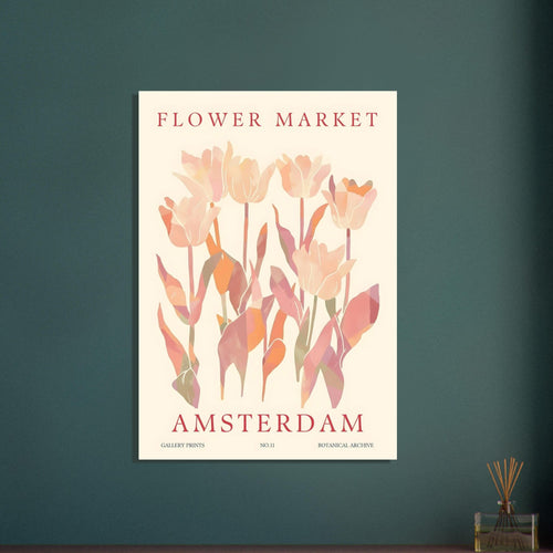 Artfulprints  Flower market - Amsterdam I   poster A4 21x29.7 cm - vtwonen shop