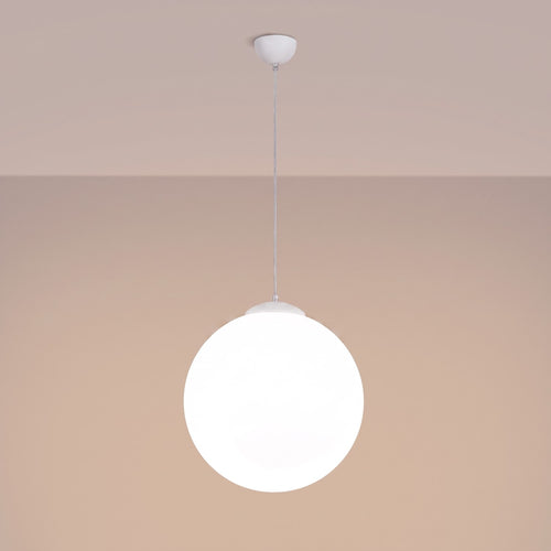Sollux Lighting Hanglamp UGO 40 wit - 40x40x130cm