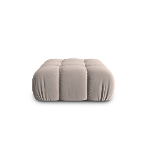 Cosmopolitan Design - Poef Cortina flueel cappuccino - 94x94x43cm