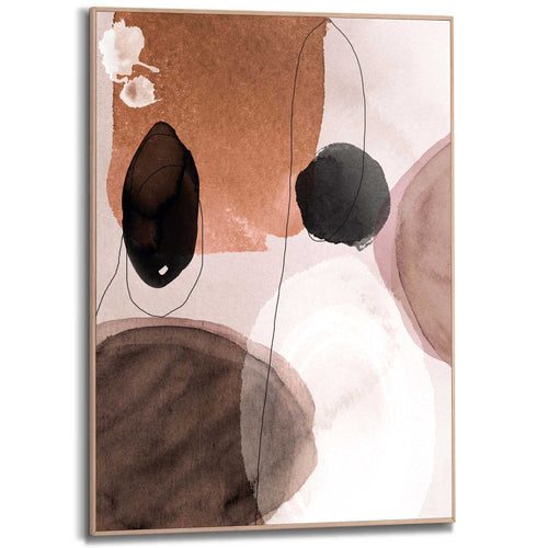 Reinders Watercolours schilderij -  bruin - kantoor - 70x50cm