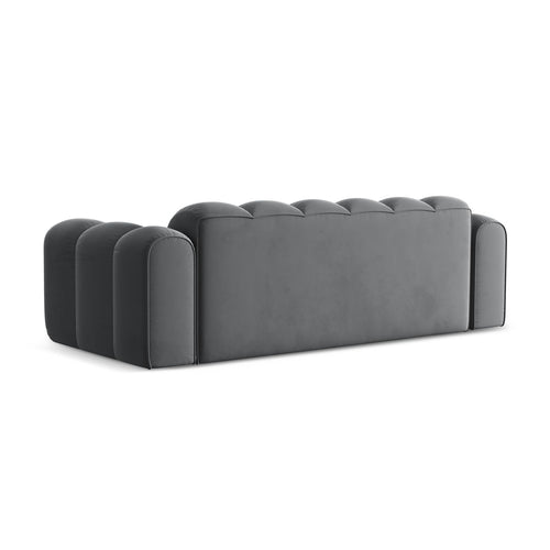 Cosmopolitan Design - Bank Treno 4-zits, flueel grijs - 94x240x70cm