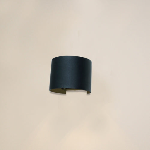 Artdelight wandlamp Gyro - 1 lichts - 11.2  x 9.7   cm - zwart goud