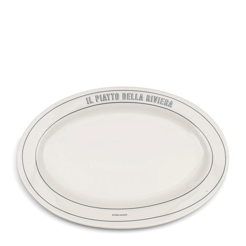 Rivièra Maison Long Island Dinner Plate - Porselein - Wit - vtwonen shop