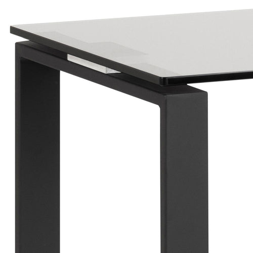 Lisomme Rolf glazen sidetable - met zwart onderstel - 110 x 76 cm - vtwonen shop