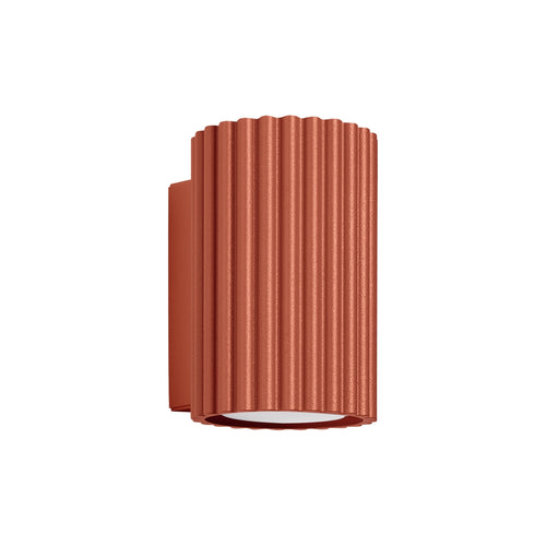 Sollux Lighting Wandlamp KARBON 10 rood oker - 6,5x8,5x10cm