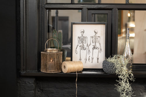 J-Line lantaarn Antiek - metaal - bruin - small - vtwonen shop