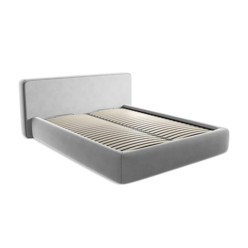 LaMiaSofa Bed met opbergruimte Firenze - velours - grijs - 200x225x82