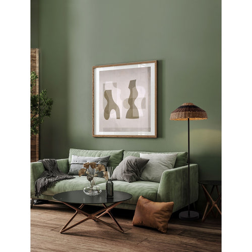 Nova Luce CAPA Vloerlamp naturel, zwart, bruin E27 1x12W