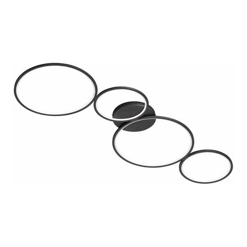 Trio Rondo Plafondlamp - LED Stepdim - 3000K - Zwart