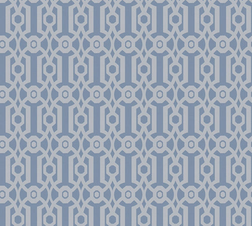 Livingwalls behang grafisch motief blauw en grijs - 53 cm x 10.05 m - AS-390622 - vtwonen shop