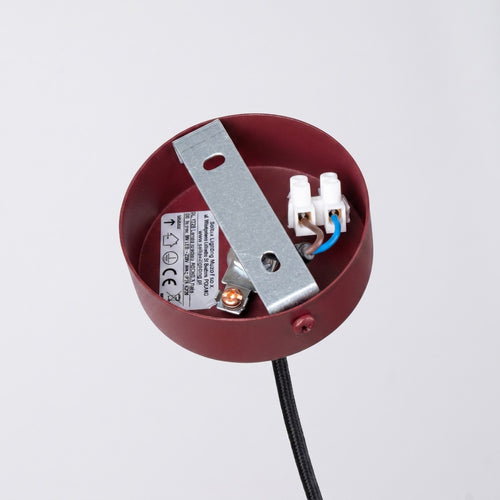 Sollux Lighting Hanglamp ARCHE 1 bordeaux - 8x8x120cm
