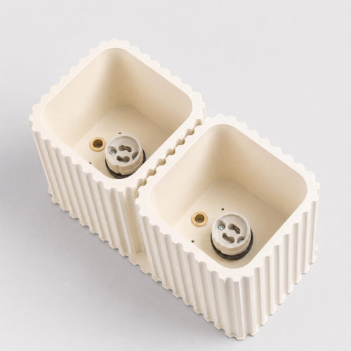 Sollux Lighting Plafondlamp RIFF 2 beige GU10 - 20,5x10x12cm