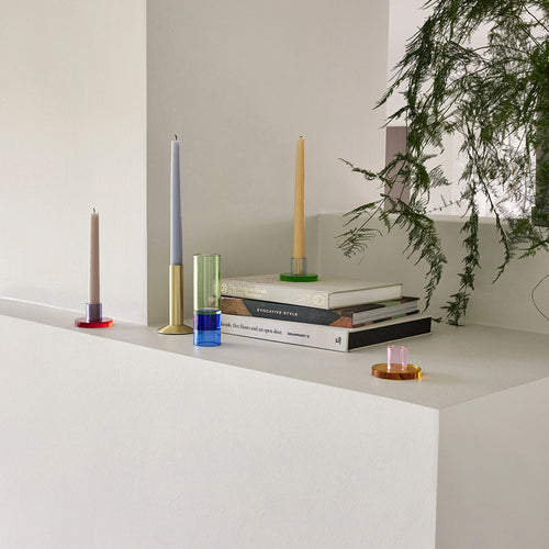 Hübsch theelichthouder Astro - kristal - ø5xh15cm - vtwonen shop