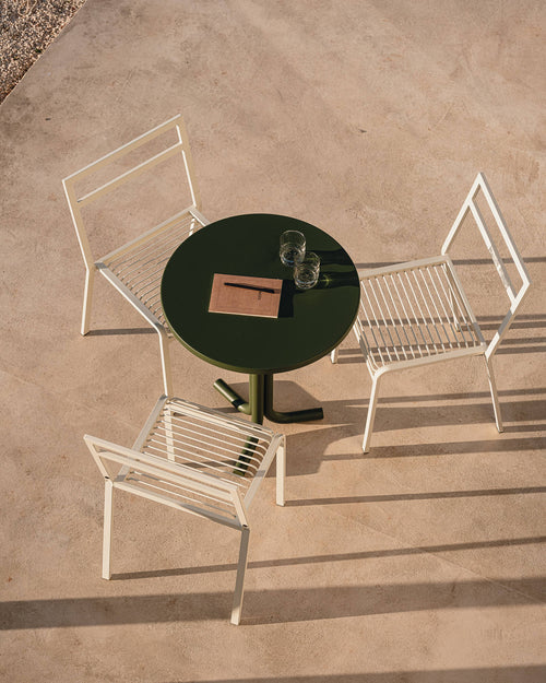 noo.ma Oto Chair - duurzame metalen buitenstoel, Forest Green
