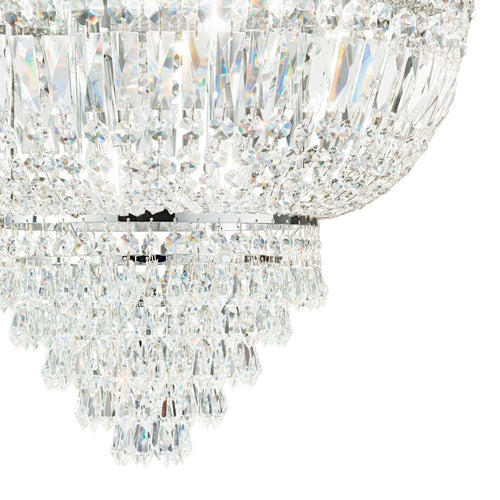 Ideal Lux Dubai - 6-lichts plafondlamp kroonluchter chroom, E14