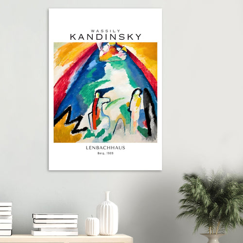 Artfulprints  Wassily Kandinsky - Berg   poster 70x100 cm - vtwonen shop