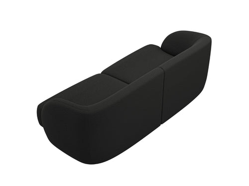 Micadoni Bank Miley 2-zits, boucle zwart - 90x180x70cm