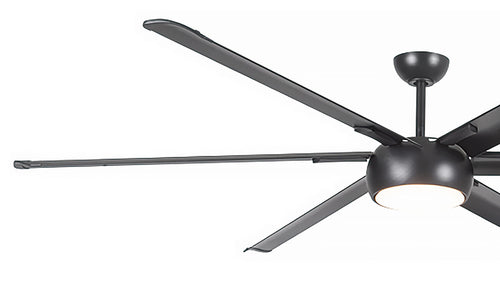 Freelight plafondventilator Ventisei - 1 lichts - 213  x 48   cm - zwart