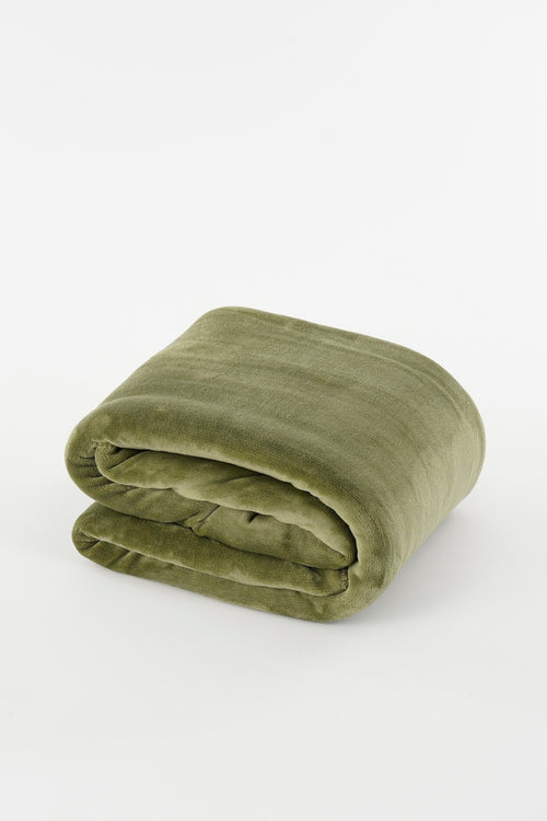Mica Decorations Mardy Fleece Plaid - L200 x B150 cm - Lichtgroen
