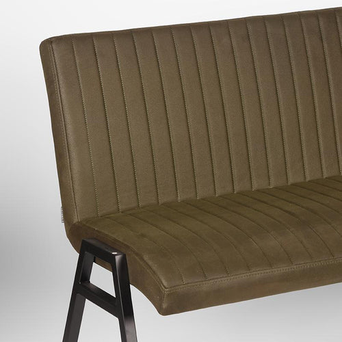 LABEL51 Eetkamerbank Matz - Groen Microfiber - 175x62x86cm