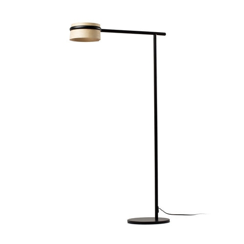 Faro LOOP - Geïntegreerde LED vloerlamp Arc zwart, 2700K
