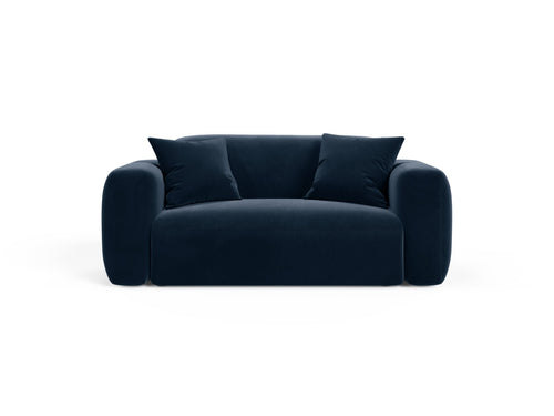 Cosmopolitan Design Modulaire bank Strino 2-zits, flueel koningsblauw - 98x180x78cm