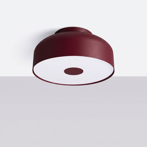 Sollux Lighting Plafondlamp OMIQ bordeaux - 30x30x15cm