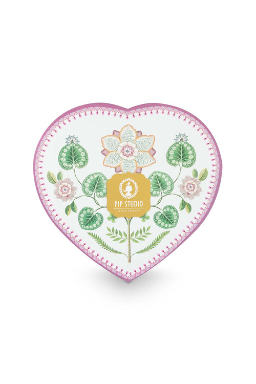 Pip Studio Bordenset Hart - Lily&Lotus - Lila - 23cm - Set van 2