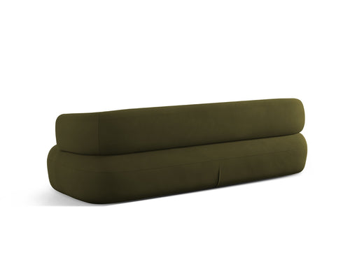 Micadoni Bank Jenny 4-zits, flueel groente - 90x226x73cm
