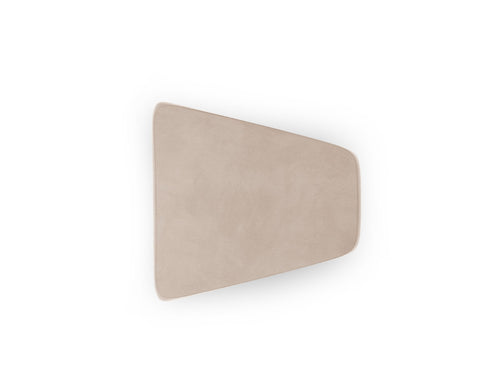 Micadoni Poef Miley flueel, cappuccino - 79x88x40cm