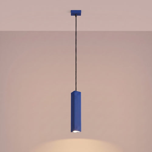 Sollux Lighting Hanglamp RAYO 1 ultramarijn - 8x8x118cm