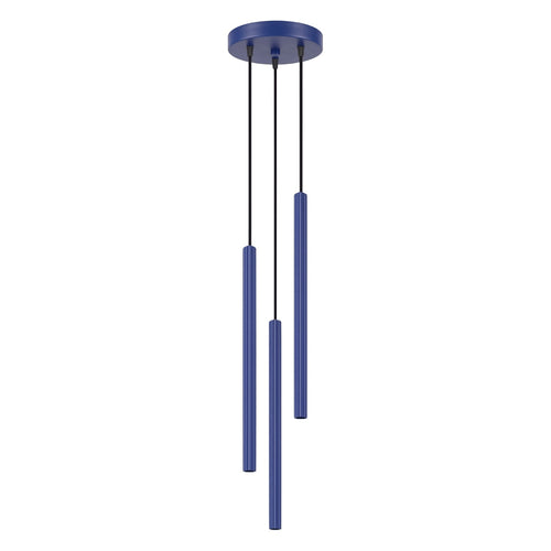 Sollux Lighting Hanglamp ARCHE 3P ultramarijn - 20x20x120cm