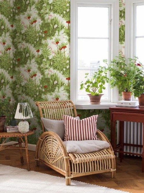 Borastapeter behang bladeren groen - 53 cm x 10.05 m - 660753 - vtwonen shop